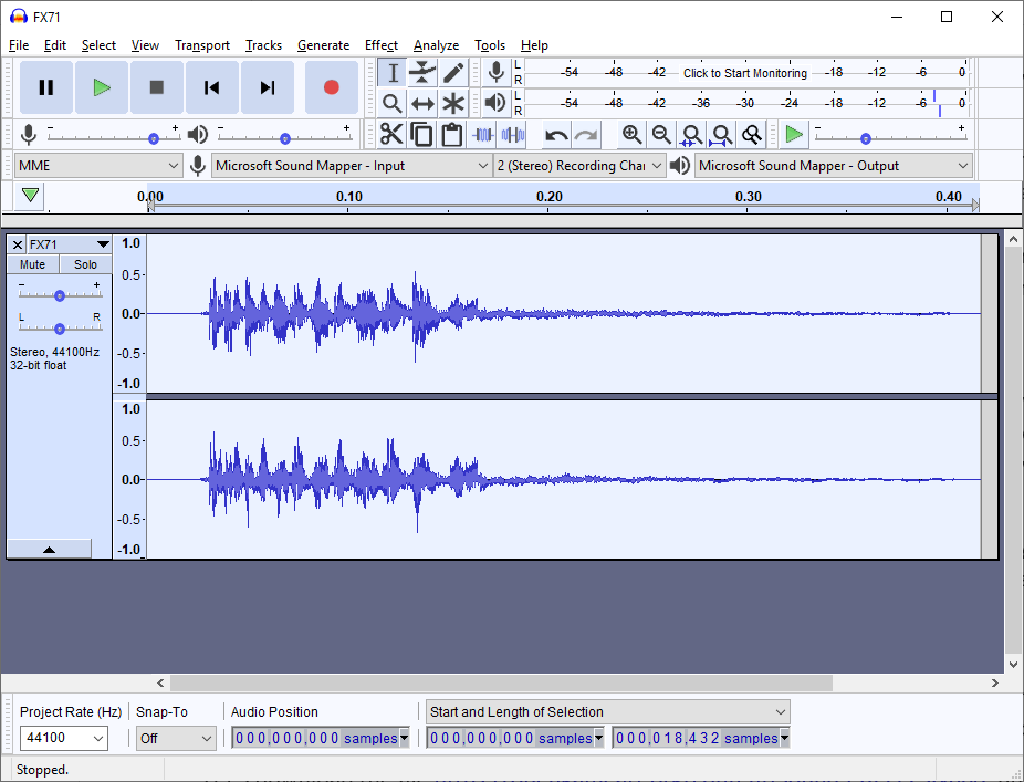 gaming export audio audacity